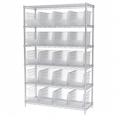 D5366 Bin Shlvng 18inx74inx48in Clear