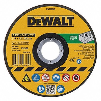 Masonry Cut-Off Wheel 4.5 x.045 x7/8