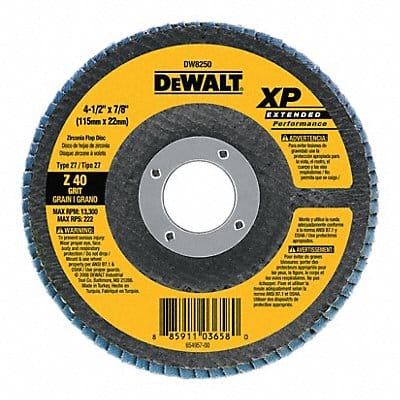 Fiber Disc 4 1/2 in Dia 7/8in Arbor