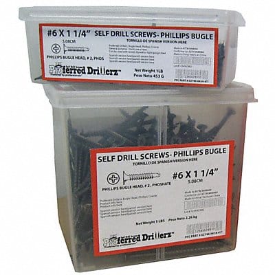 Drill Screw Hex #10 Zinc 1/2 L PK190