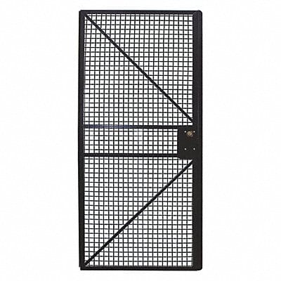 Wire Mchn Grd Door 60 inx48 in Blk