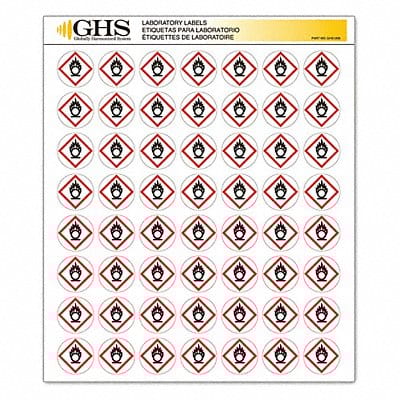 Label Gloss Flame Over Circle PK1120