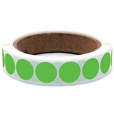Label Circle Paper 3/4 H Green 1000