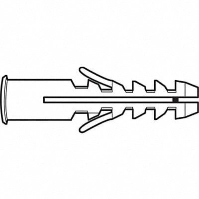 Wall anchor Flanged 3/8 In PK100