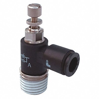 Miniature Flow Control Elbow 3/8