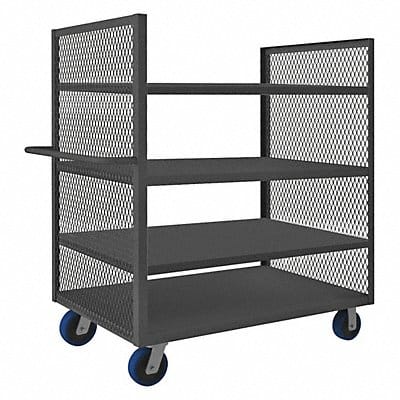 2 Sided Low Deck Cart 4 Shelves 3600 lb.