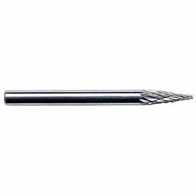 Cone Bur Pointed End 1/4 Carbide