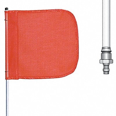 Warning Whip 8 ft Includes Flag