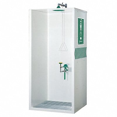 Shower/Eyewash Booth Combination