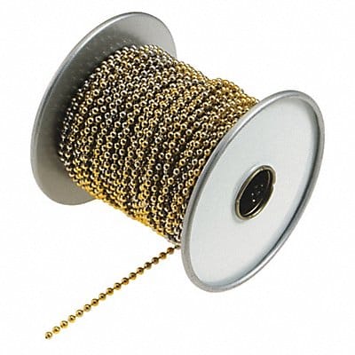 Beaded Chain Spool 100 ft L Brass