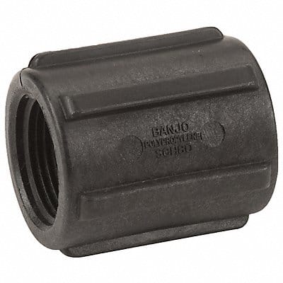 Coupling 1 in Schedule 80 FNPT Black