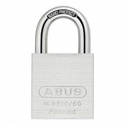 Keyed Padlock 15/16 in Rectangle Silver