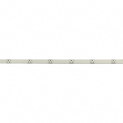 Prewired Raceway 6 Outlets 3 ft L