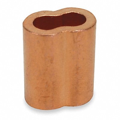 Wire Rope Sleeve 1/8 In Copper PK25