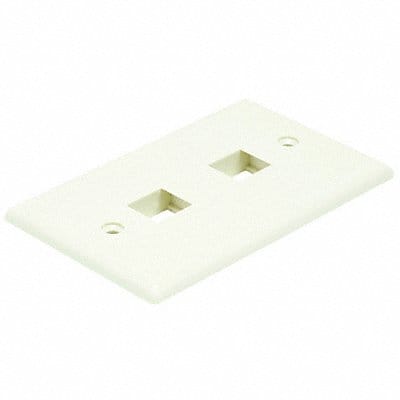 WallPlate Blank 2 Hole Ivory
