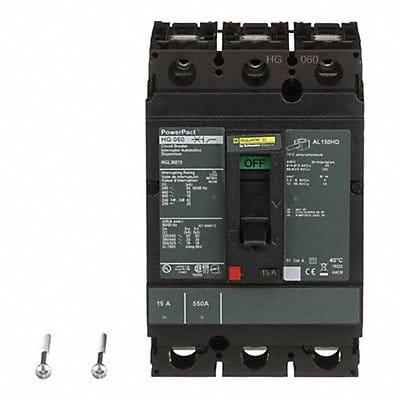Circuit Breaker 15A 3P 600VAC HG