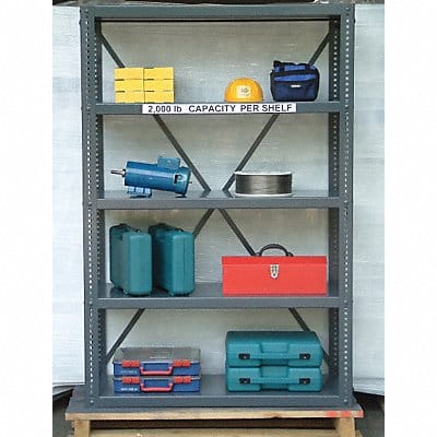 Metal Shlvng Cap 2000 lb 24inx72inx60in