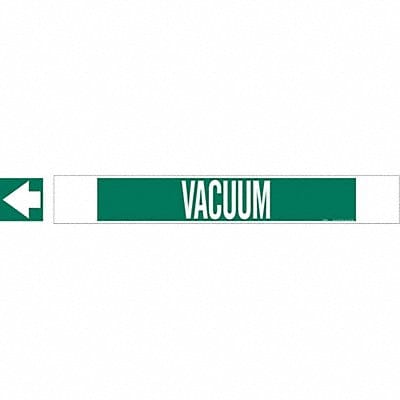 Pipe Marker Vacuum 4 in H 24 in W