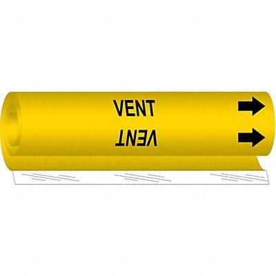 Pipe Marker Vent 5 in H 8 in W
