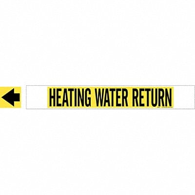 Pipe Mrkr Heating Watr Rtrn 4in H 24in W