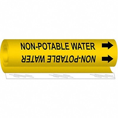 Pipe Markr Non-Potable Water 9in H 8in W