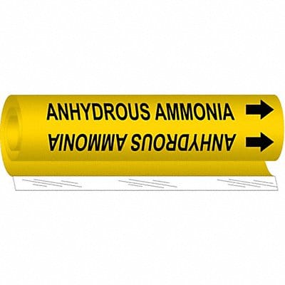 Pipe Marker Anhydrous Ammnia 9in H 8in W