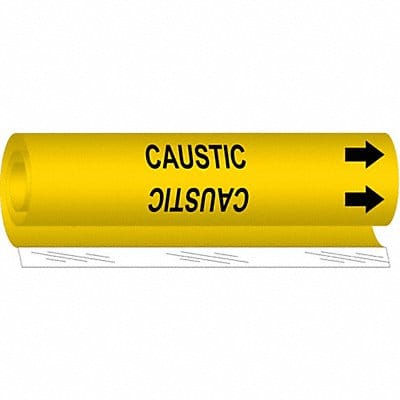 Pipe Marker Caustic 26 in H 12 in W