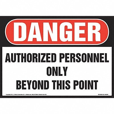 Danger Authorized Personnel Only Sign