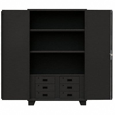 Combo Drawer Cabinet 78 H 60 W Black