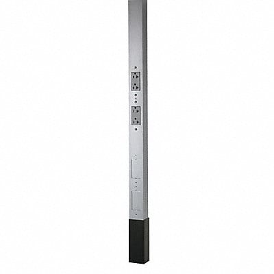 Service Pole Silver 10 ft 2 L 2.13 W