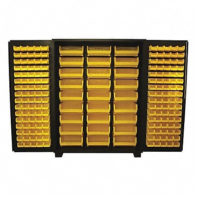 Bin Cabinet Louvered 78 H 60 W 24 D