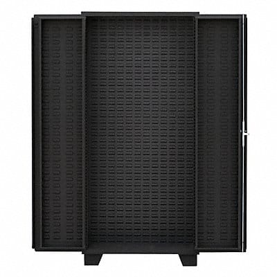 Bin Cabinet Louvered 78 H 36 W 24 D