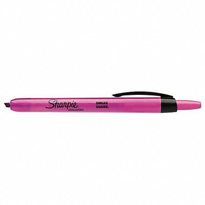 Highlighter Retractable Pink PK12