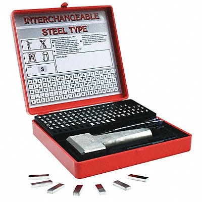 Sharp Face Stamp Kit 3/32in H Gothic