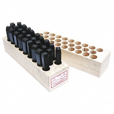 Round Face Full Letter Set 3/16inH Steel Round Face Full Letter Set 3/16inH Steel