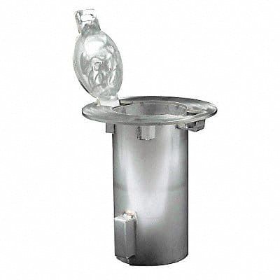 Bollard Embedment Sleeve 7 1/2 W Silver
