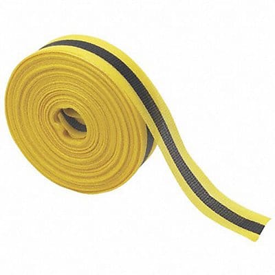 Barricade Tape Black/Yellw 200 ft L 2 in