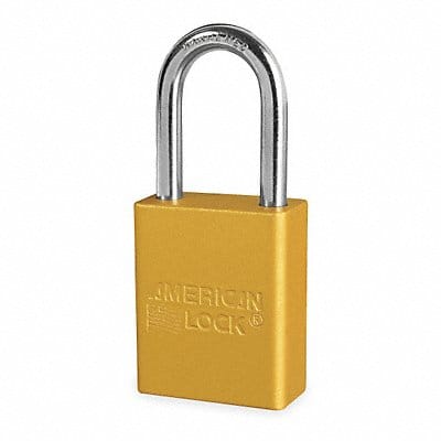 D1918 Lockout Padlock KD Yellow 1-7/8 H