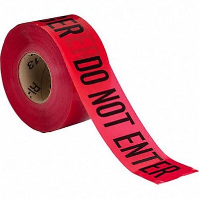 Barricade Tape Red 1 000 ft L 3 in