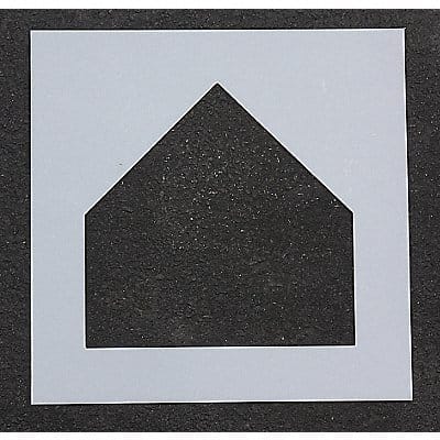 Athletic Stencil Home Plate 17 in 1/16