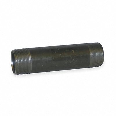 Black Pipe Nipple Threaded 1-1/2x2 In