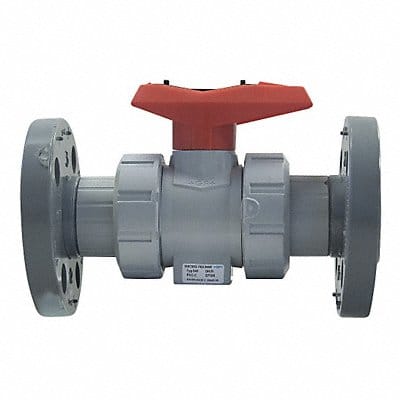 CPVC Ball Valve True Union Flanged 4
