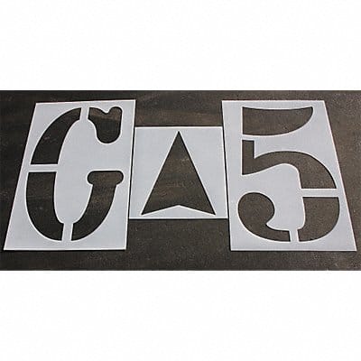 Athletic Stencil Football 42 in 1/8