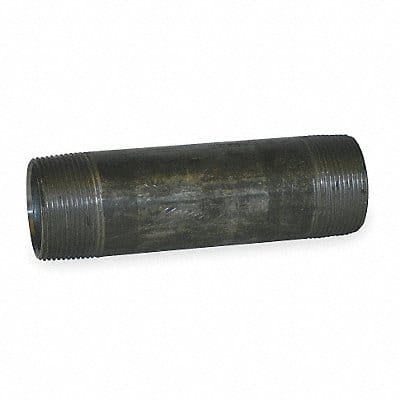 Black Pipe Nipple Threaded 1x2-1/2 In