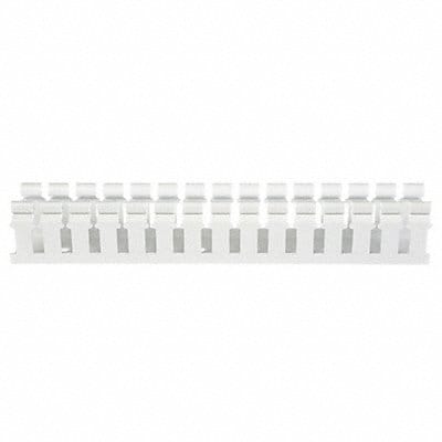 Wire Duct Wide Slot White L 6 Ft