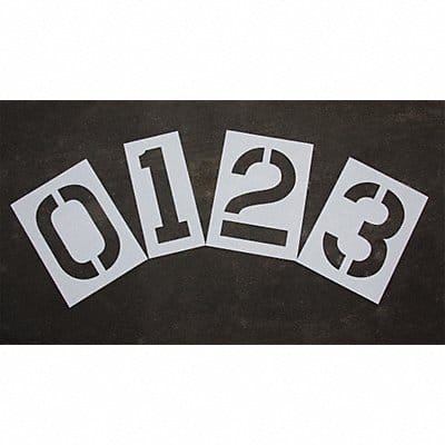 Pavement Stencil 24 in Number Kit 1/8
