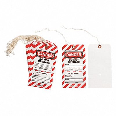 Lockout Tag 7-1/2 x 4 In Do Not Opr PK25