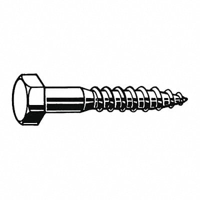 Hex Lag Screw 3/4 Zinc 4 L PK20
