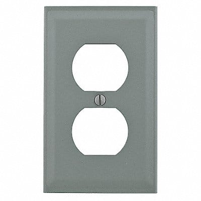 Single Receptacle Cover Gray