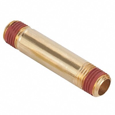 Long Pipe Nipple 1/4 In 2-1/2 In L Brass